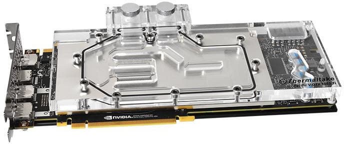 Водоблок Thermaltake Pacific V-GTX 1080Ti носит каталожный индекс CL-W183-CU00TR-A