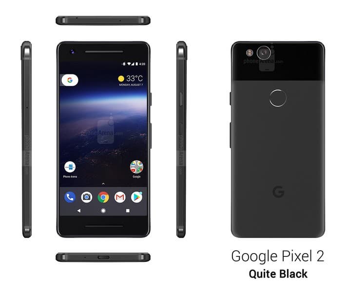Смартфон Google Pixel 2 будет доступен в пяти цветах