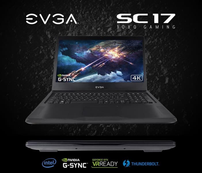 EVGA усилила ноутбук SC17