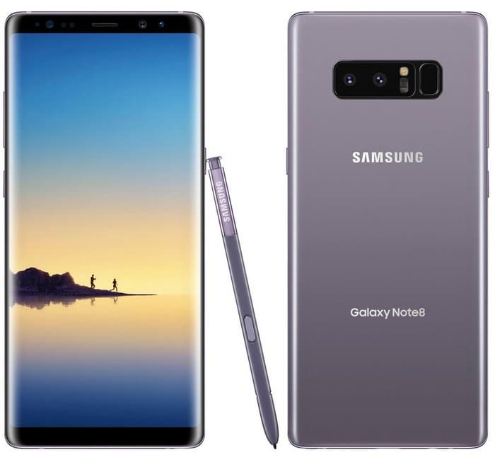 Опубликовано первое официальное изображение смартфона Samsung Galaxy Note 8 в цвете Orchid Gray