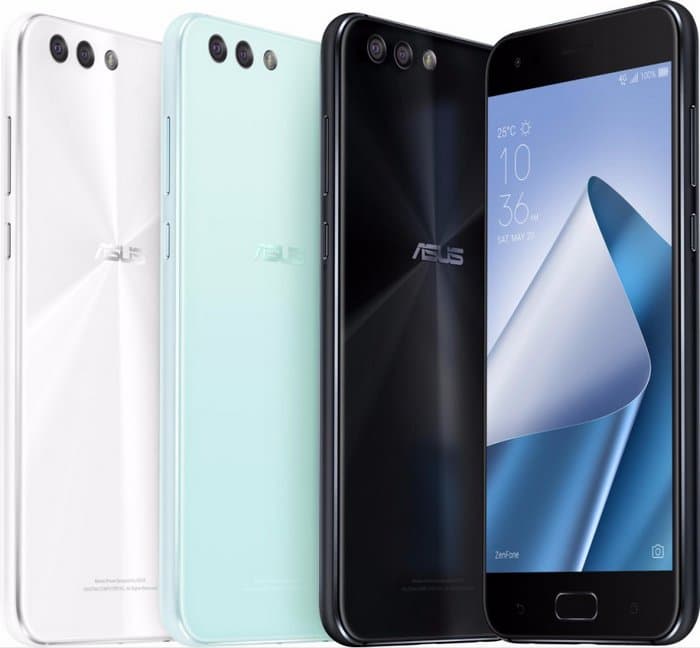 Линейка смартфонов Asus Zenfone 4 представлена во всех цветах на официальных изображениях