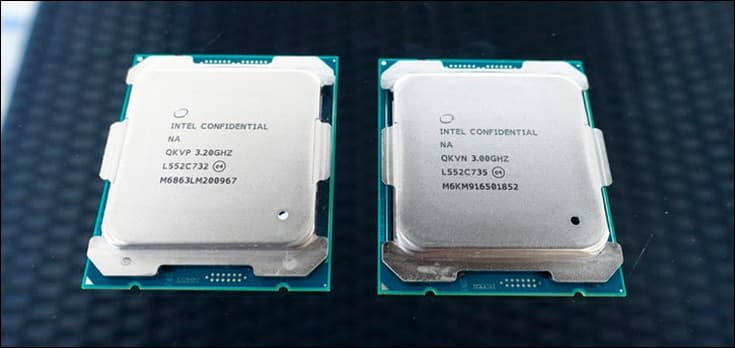 Базовая частота CPU Core i9-7980XE равна всего 2,6 ГГц