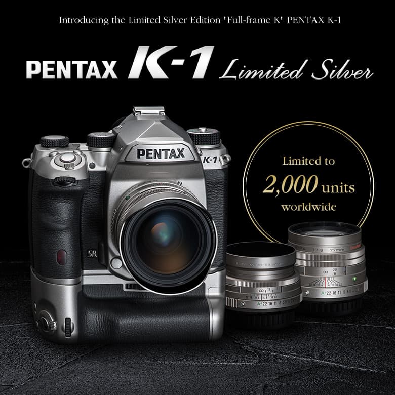 Всего планируется выпуск 2000 серебристых камер Pentax K-1