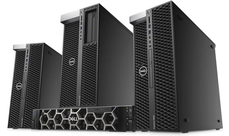 Список новых моделей Dell Precision включает настольные рабочие станции Dell Precision 5820 Tower, Precision 7820 Tower и Precision 7920 Tower