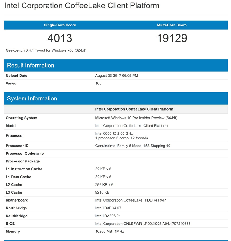 Данные о новинке появились в базе данных Geekbench