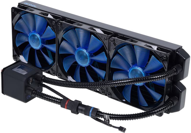 Радиатор Alphacool Eisbaer 420 изготовлен из меди