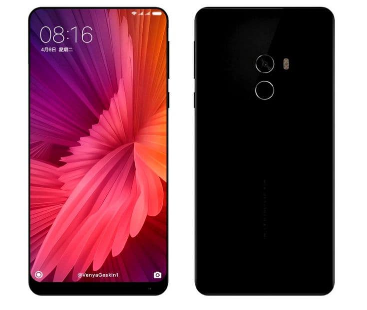 Опубликовано изображение, на котором сравниваются Xiaomi Mi Mix, Xiaomi Mi Mix 2 и Samsung Galaxy S8