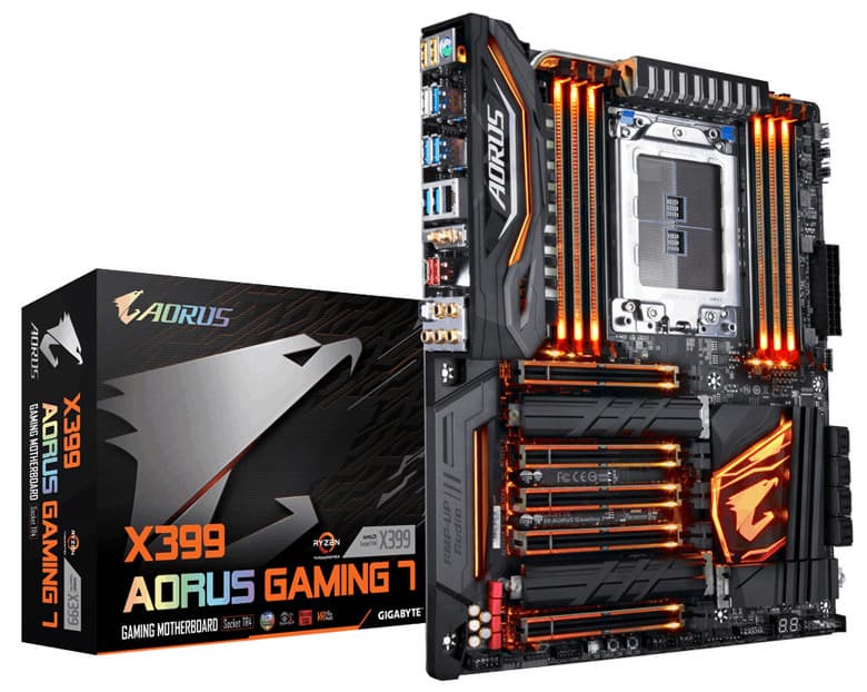 Продажи Gigabyte Aorus X399 Gaming 7 должны начаться 10 августа по цене около $300