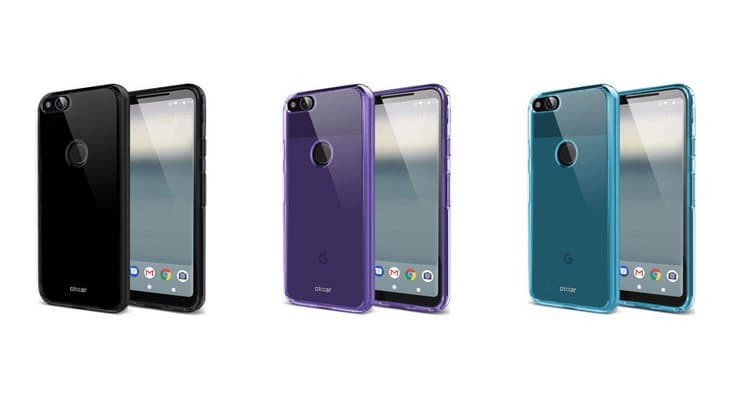 Производитель чехлов Olixar опубликовал изображения смартфонов Google Pixel 2 и Pixel 2 XL