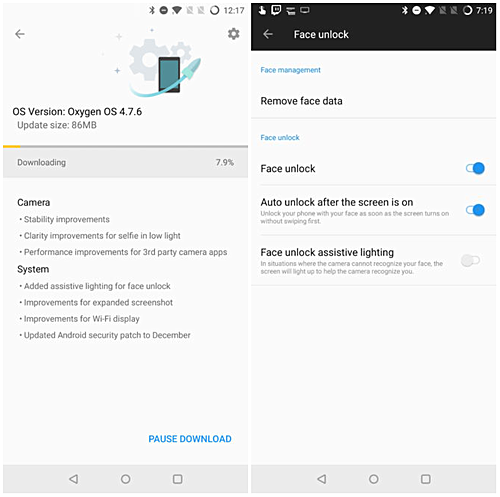 Улучшена работа фронтальной камеры OnePlus 5T