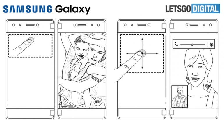 Samsung запатентовала еще один сгибающийся смартфон