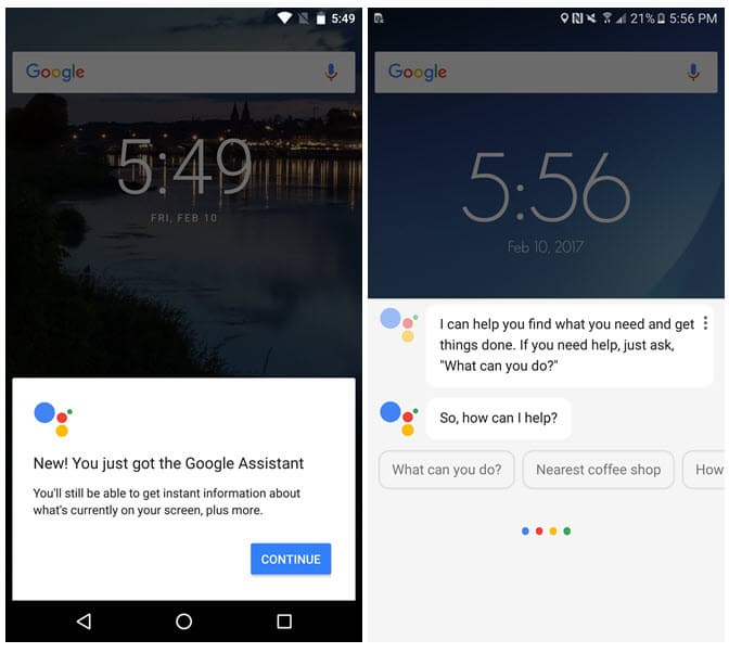 Помощник Google Assistant появляется на новых смартфонах с ОС Android