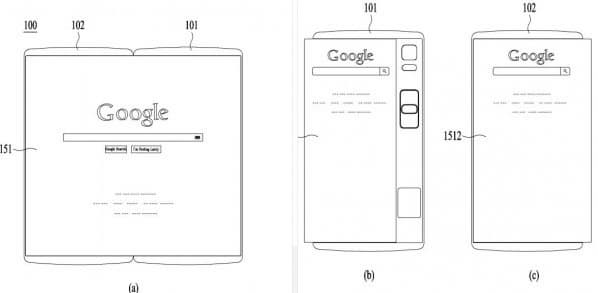 LG запатентовала смартфон со сгибающимся дисплеем
