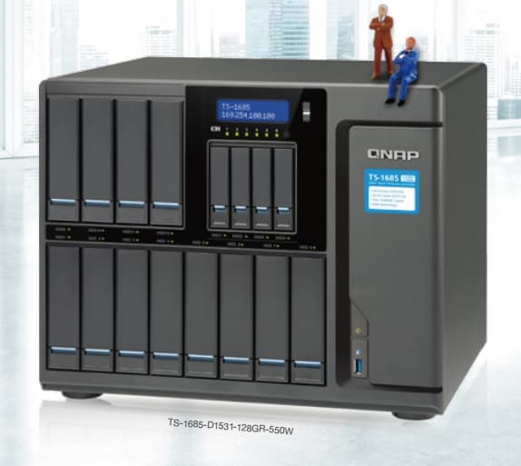 NAS Qnap TS-1685 базируется на процессорах Xeon D
