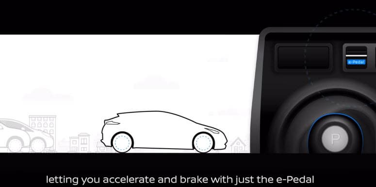 Новым электромобилем Nissan Leaf можно будет управлять, не используя педаль тормоза