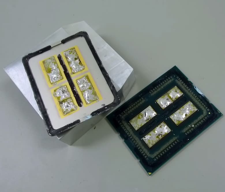 Крышка AMD Ryzen Threadripper припаяна к кристаллам