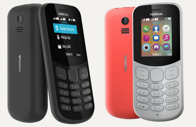 Представлены мобильные телефоны Nokia 105 и Nokia 130