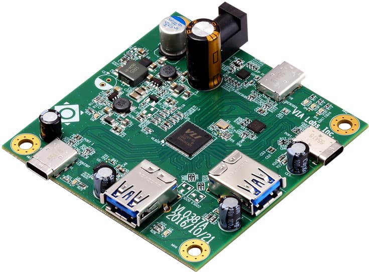 Конфигурация VIA Labs VL820 включает один восходящий порт и четыре нисходящих