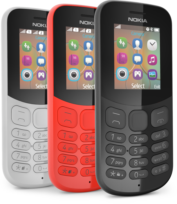 Представлены мобильные телефоны Nokia 105 и Nokia 130