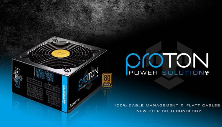 Блоки питания Chieftec Proton имеют сертификат 80 Plus Bronze