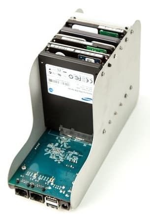 NAS GnuBee GB-PC1 поддерживает несколько дистрибутивов, пригодных для создания хранилища