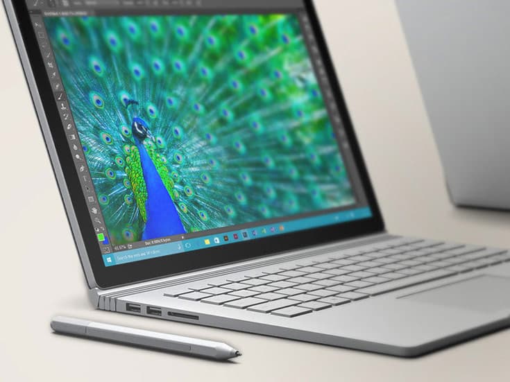 Ноутбук Surface Book нового поколения получил дисплей размером 13,5 дюйма по диагонали