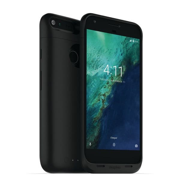 Ёмкость аккумулятора в чехле Mophie для Pixel XL составляет 2950 мА·ч