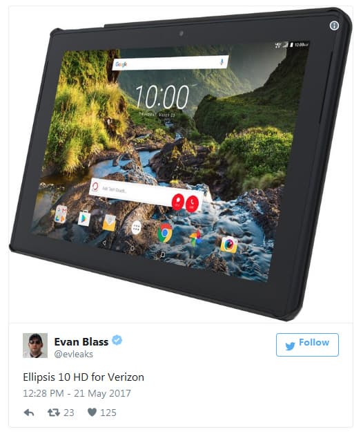 Технические характеристики нового планшета Verizon пока неизвестны