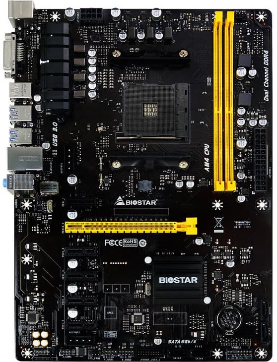 Платы Biostar TB350-BTC и TA320-BTC различаются прежде всего чипсетами