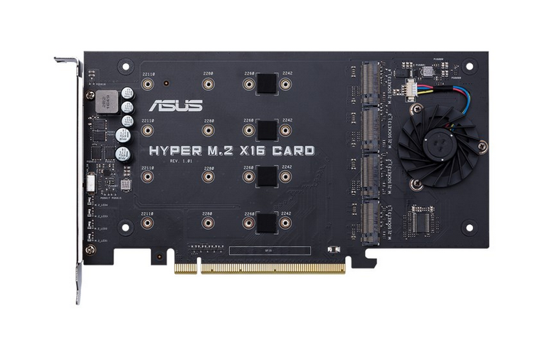 Цена Asus Hyper M.2 x16 Card пока неизвестна