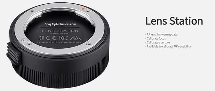 Док Samyang Lens Station будет подключаться к компьютеру по интерфейсу USB