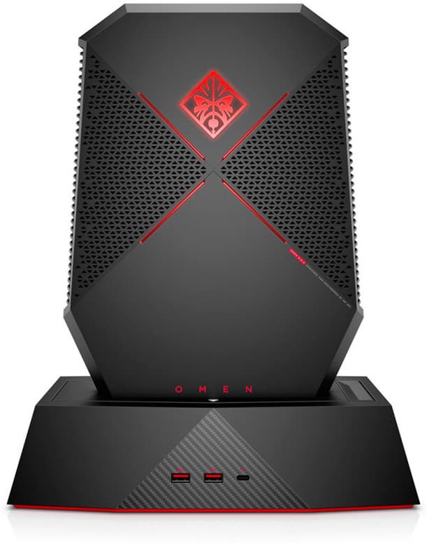 Цена настольного ПК Omen X на процессоре Intel Core i7 седьмого поколения с 3D-картой GTX 1080 равна $2500
