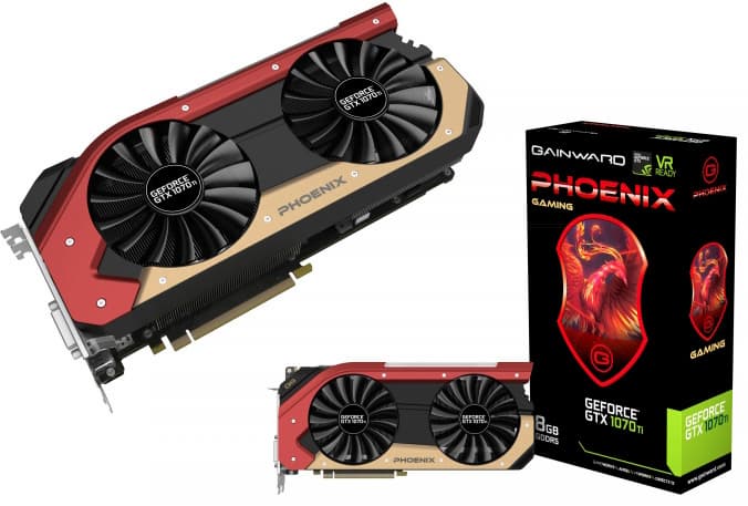 Серия 3D-карт Gainward GeForce GTX 1070 Ti включает две модели