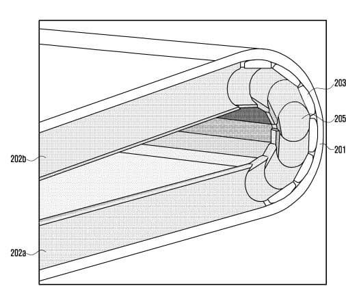 Появились новые эскизы смартфона Samsung со сгибающимся дисплеем