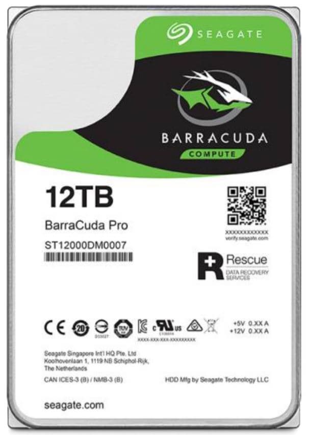 HDD Seagate серии Barracuda Pro объемом 12 ТБ