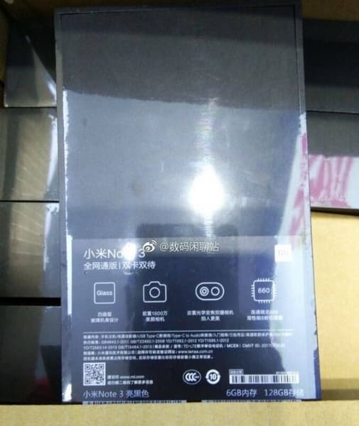 Смартфон Xiaomi Mi Note 3 будет основан на SoC Snapdragon 660