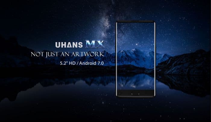 Uhans MX станет самым доступным в мире смартфоном с экраном, который лишь снизу окружен широкой рамкой