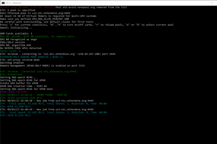 Radeon RX Vega 64 может добывать Ethereum с показателем 43,5 MH/s