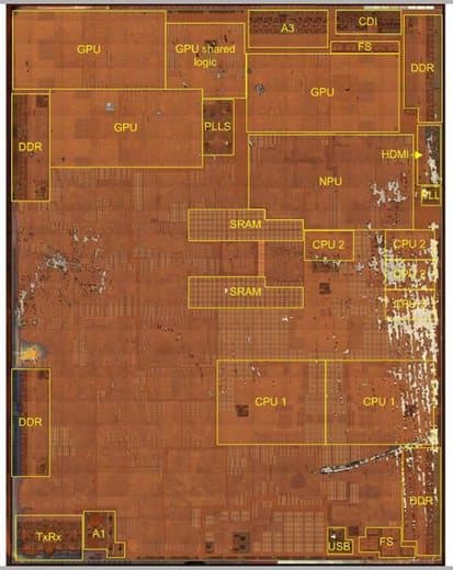 Появились фото кристалла SoC Apple A11 Bionic