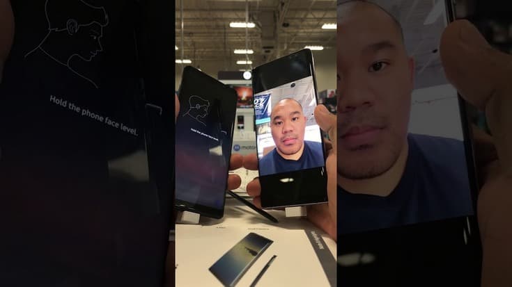 Samsung Galaxy Note8 лучше не блокировать посредством технологии распознавания лиц