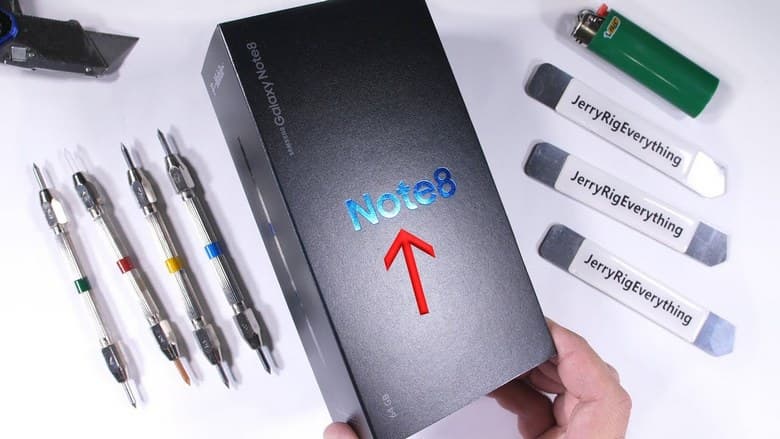 JerryRigEverything поиздевался над Samsung Galaxy Note8
