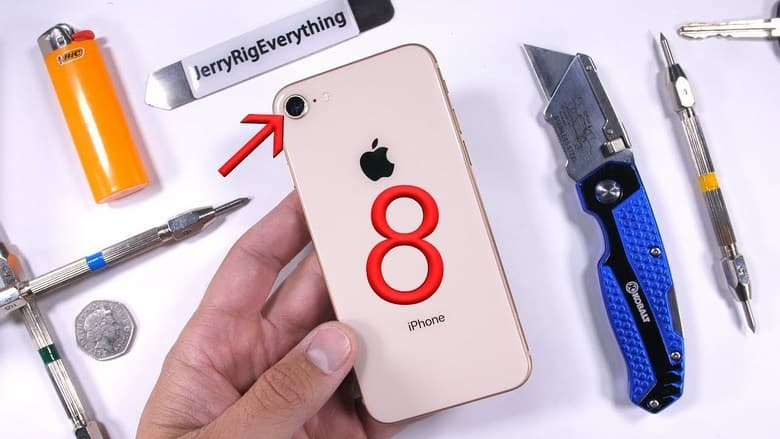 JerryRigEverything проверил на прочностью iPhone 8