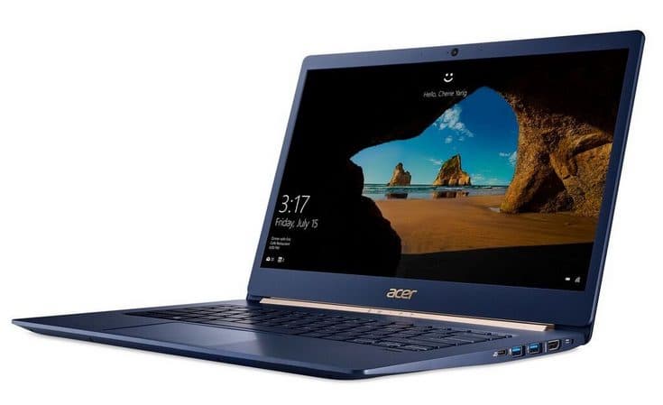 Acer Swift 5 оценивается в 1000 долларов минимум