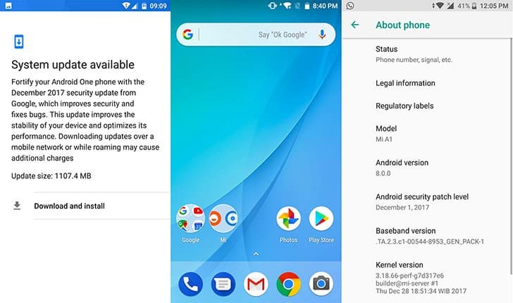 Вышло обновление Android 8.0 Oreo для смартфонов Xiaomi Mi A1