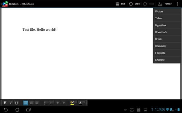 Скриншот OfficeSuite Pro 6