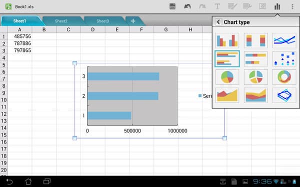 Скриншот ThinkFree Mobile for Tablet