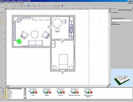 Главное окно программы VisiCon
