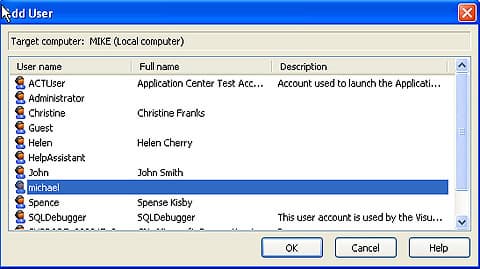 Добавляем нового пользователя