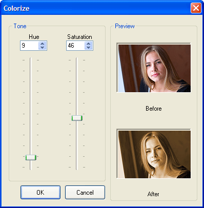 Тонирование фотографий в редакторе ACD FotoSlate 4 Photo Print Studio