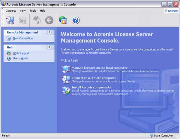 Консоль управления Сервером Лицензий